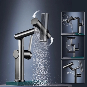 <span class=keywords><strong>Rubinetto</strong></span> da bagno <span class=keywords><strong>rotante</strong></span> a <span class=keywords><strong>1080</strong></span> <span class=keywords><strong>gradi</strong></span> per bagno nuovo tipo di miscelatore caldo e freddo con <span class=keywords><strong>rubinetto</strong></span> del bacino di misurazione adatto per armadi - Product Image 4