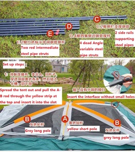 Tente de camp instantanée automatique pour la maison de 3 à 4 personnes pour <span class=keywords><strong>le</strong></span> sport en plein air - Product Image 6