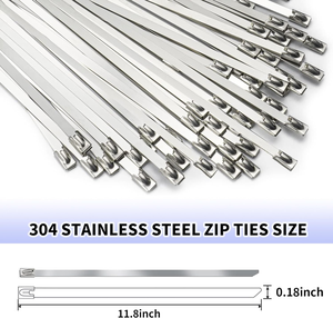 روابط أسلاك من الفولاذ المقاوم للصدأ ذاتية الإغلاق من JIAEN من من من X من من من X من JIAEN - Product Image 2