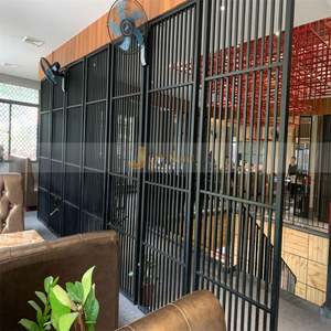 Biombo Personalizado para Sala de Estar, Estilo Art Deco, Corte Láser, Acero Inoxidable Dorado, Impermeable, Translúcido, Multifuncional - Product Image 5