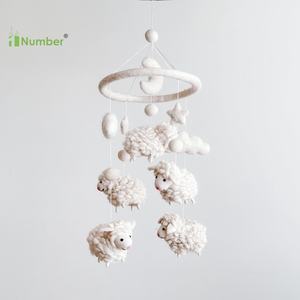 Bas quantité minimale de commande Bébé Jouets <span class=keywords><strong>En</strong></span> Gros À La <span class=keywords><strong>Main</strong></span> Népal <span class=keywords><strong>Laine</strong></span> Mouton Bébé Mobiles pour Bébé Fille Garçons Coran Pépinière Berceau Lit Mobiles - Product Image 6