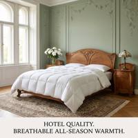 Couette de luxe 90% duvet de canard blanc, chaleur toute saison, ensembles de couettes en coton, literie, édredons de luxe, fabricant en gros