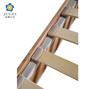 Base Letto King Size in Legno Massello Rivestita in PU, Stile Hotel 5 Stelle, Semplice e Trapuntata - Product Image 2