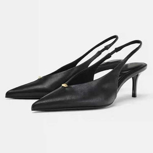 Nouvelle Collection : Escarpins Élégants à Talon Bas pour Femme - Bout Fermé, Faciles à Enfiler avec Bride Arrière - Product Image 1