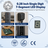 Module d'affichage LED professionnel à 7 segments, 1 chiffre, 0,28 pouce, conçu pour les unités d'affichage de puissance des chargeurs rapides GaN