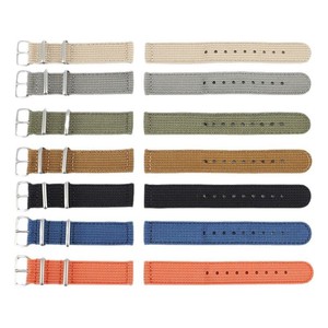 Vente chaude Tissé Nylon Toile Rayé Côtelé <span class=keywords><strong>Montre</strong></span> <span class=keywords><strong>Bracelet</strong></span> Ceinture De Sécurité Poignet Bands18 <span class=keywords><strong>20</strong></span> 22 <span class=keywords><strong>mm</strong></span> Sangles En <span class=keywords><strong>Tissu</strong></span> - Product Image 1