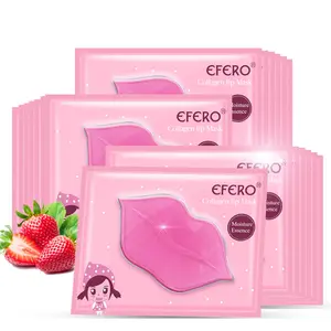 Atacado Lip Care Product Patches Máscara de Dormir Lábio Gel Rugas Hidratante Hidratação Essência Orgânica Colágeno Crystal Lip Mask