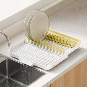 ที่คว่ำจานแบบยืดหดได้ 3-in-1 WIREKING สำหรับวางเหนืออ่างล้าง<span class=keywords><strong>จาน</strong></span> ชั้นวางจานบนเคาน์เตอร์ครัว ที่จัดระเบียบจาน - Product Image 2