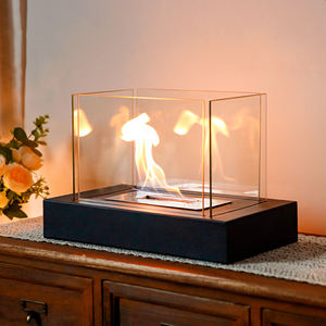 Cheminée de <span class=keywords><strong>table</strong></span> de Noël au design classique <span class=keywords><strong>Foyer</strong></span> rectangulaire en métal <span class=keywords><strong>Table</strong></span> <span class=keywords><strong>basse</strong></span> Bar Mini cheminée décorative - Product Image 1