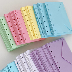 ซองใส่เอกสารแบบมีกาวในตัว ขนาด A7 สำหรับใส่สมุดโน้ต  ซองกระดาษสี  สติกเกอร์  บันทึก  จัดหมวดหมู่  สีปรับแต่งได้ - Product Image 1
