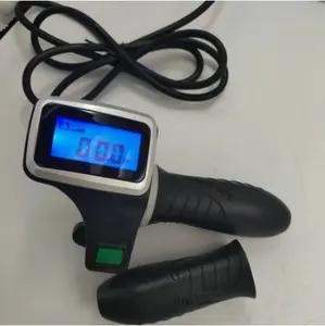 Поворотная рукоятка с газовой заслонкой и светодиодным экраном + выключатель акселератора для электрического скутера, электровелосипеда, трицикла SKtaboard