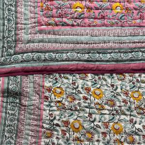 Hermoso Vintage indio Vintage Kantha trabajo edredón cosido a mano algodón estampado patrón para colcha mantas/Gudari/mantas - Product Image 1