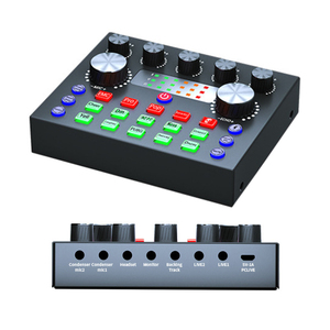 Mélangeur audio V8S Carte son externe USB pour téléphone portable <span class=keywords><strong>Changeur</strong></span> <span class=keywords><strong>de</strong></span> <span class=keywords><strong>voix</strong></span> en direct Carte son <span class=keywords><strong>avec</strong></span> <span class=keywords><strong>effets</strong></span> sonores multiples - Product Image 4