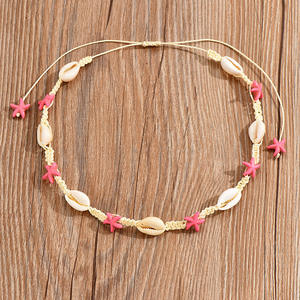 2025 Nueva alta calidad delicado lindo venta al por mayor moda hecha a mano Puka mar Shell collar verano playa Shell cuentas gargantilla pulsera - Product Image 2