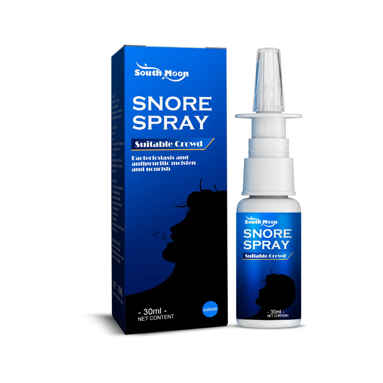 Zuid-Maan Kruiden Anti-Snurk Spray Snurken Staande Stop Spray Fantastische Snuif Blokkerende Tool Rustgevende Nasale Anti-Snurk Spray