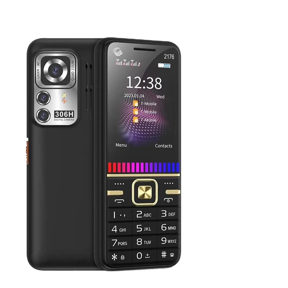 도매 대형 버튼 휴대 전화 3 SIM 듀얼 손전등 휴대용 블루투스 스피커 음악 플레이어 속도 다이얼 기능 핸드폰