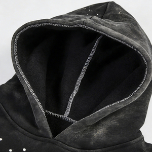 Men's Luxury Rhinestone Zipper Hoodie | Designer Bling Sweatshirt <b>for</b> Streetwear Customized Club Party <b>Hip</b> Hop Outwear - Product Image 3