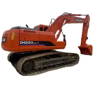 Dh220 Precio barato Segunda mano DOOSAN DH220 Máquina de movimiento de tierras pesadas Venta barata DOOSAN DH220 Excavadora usada