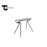 Meubles d'extérieur en acier modernes, table pliante multifonctionnelle et polyvalente pour le camping, portable, fabriqué en Chine