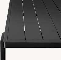 Ensemble de table et de chaises en métal de style américain personnalisable pour jardin, cour, balcon et salle à manger d'hôtel - Meubles d'extérieur