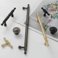 Poignées de meubles en laiton haut de gamme, design traditionnel, durables, réglables, pour portes de placards de chambre et de cuisine