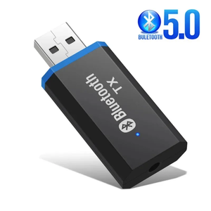 BT Transmitter 5.0 EDR <strong>Audio</strong> Adapter for TV PC Headphones 3.5MM Jack AUX USB Stereo Music Wireless Adapter Plug &amp; Play - Product Image 1