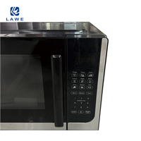 Four à micro-ondes numérique de table noir en gros, 700W, capacité 25L/30L avec plateau tournant en verre