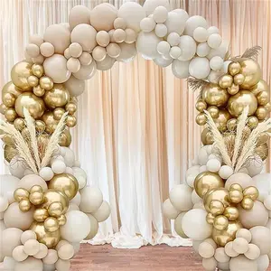 114 pièces style bohème mariage anniversaire arc ballons gonflables décorations de fête ensemble