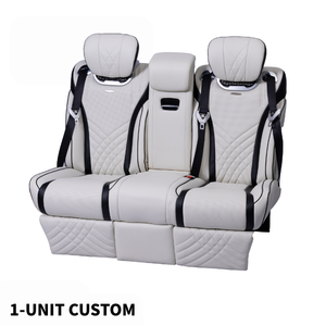 FEIGEER Asiento Sofá Cama Dividido de Tercera Fila de Cuero de Lujo con Control Táctil para MPV W447 V-Class Vito - Product Image 1
