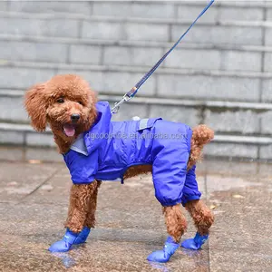 hot sale pet product dog supplier silicone dog waterproof shoes rain for outdoor