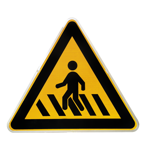 Tùy chỉnh nhôm Led nhấp nháy năng lượng mặt trời Powered giao thông an toàn đường bộ qua dấu hiệu cảnh báo dấu hiệu giao thông - Product Image 4