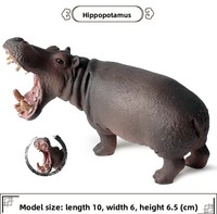 Jouets en PVC écologiques pour enfants, modèles d'animaux (tigre, lion, hippopotame), ensemble éducatif et cognitif WeiLaiToys, pour tous les âges