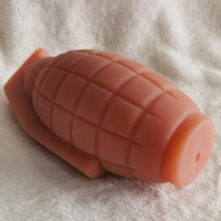 Masturbateur manuel masculin en TPE, jouet anti-stress en forme de grenade ou d'avion, 100% étanche