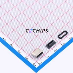 TYPE-C 16PFS LTH6.8 IPX8 USB Connector SMD Connector ( Connector Type: Type-C )( Protocol Standard: USB 3.1 )( Gender: Female ) - Product Image 1
