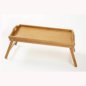Bamboo Folding Laptop Stand 505x300x65mm Tabletop <b>Desk</b> For Laptops Kitchenware - Product Image 3