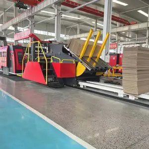 HS-A SERIES Gluing machine carton box production line corrugated cardboard paper printing machine with slotter
