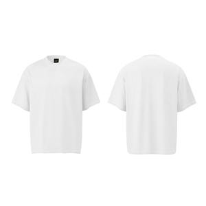 เสื้อยืดสตรีทแวร์สำหรับผู้ชายเสื้อทรงหลวมธรรมดาแขนสั้นผ้าคอตตอน100% ระบายอากาศได้ดีปรับแต่งได้ - Product Image 5