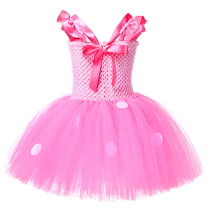 <span class=keywords><strong>Disfraz</strong></span> de Halloween para niñas, estilo <span class=keywords><strong>disfraz</strong></span> de TV y cine, vestido tutú con orejas de ratón y lunares, malla brillante, conjunto elegante, kit de diadema con lazo, suministro al por mayor - Product Image 4