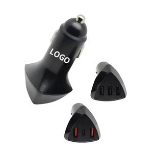 Fast Charging Car Charger <b>Adapter</b> Custom Logo Mobile Phone <b>USB</b> Type <b>C</b> Car Charger for Travel - Product Image 2