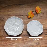 Assiette en céramique blanche gaufrée Citrouille, Relief 3D, Plateau de service pour la récolte d'automne, Thanksgiving, Halloween, Décoration de table et de maison