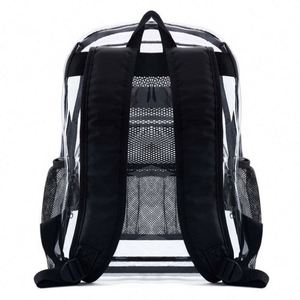 Reinforced Padded Straps Clear Heavy Duty <b>Backpack</b> Transparent Pvc <b>Backpack</b> - Product Image 2