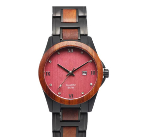 Montres en bois personnalisées avec logo, montres à quartz pour hommes et femmes, bracelet en bois, mouvement à quartz japonais, marque Citizen de luxe pour femmes - Product Image 2