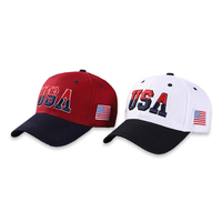 Tweekleurige 100% Katoenen Baseball Caps Papa Aanpassen Mode Blanco Sporthoeden En Caps 3d Letter Borduurwerk Logo Cap Voor Man