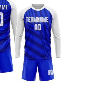 New Quality Soccer Uniform <b>Long</b> Sleeve Football Jersey Set Sublimated Team Sports Wear Breathable Polyester <b>Match</b> Training Kit - Product Image 2