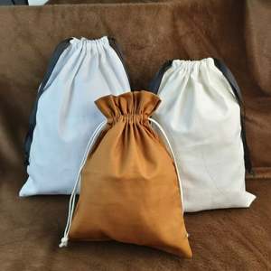 Wholesale Eco-Friendly Custom Logo Printed Drawstring Bag Recyclable <b>Linen</b> <b>Candle</b> Canvas Cotton for Bread Dust Storage Gift Soap - Product Image 2