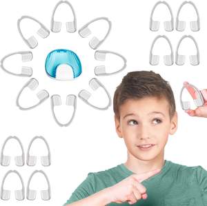 واقيات لطحن الأسنان من السيليكون واقيات ليلية للحماية واقية اللولبة المطاطية للفم - Product Image 2