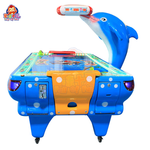 Máquina de Juego de Mesa de Air Hockey para 2 Jugadores con Temática de Delfines Oceánicos - Product Image 4