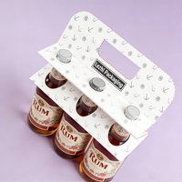 Emballage en gros économique pour boissons avec poignée, boîte en carton ondulé pour sodas, emballage pour boissons sportives, yaourts et lait