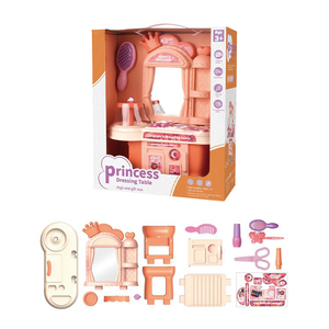 Enfants maquillage beauté bricolage <span class=keywords><strong>Dressing</strong></span> avec miroir fille jouets maquillage commode Table maquillage jouets - Product Image 5