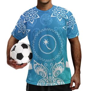 Fußballtrikot individuell gestalten, hochwertiger Druck, polynesisches Stammes-Tattoo, Totem-Chuuk-Logo, Sublimationsdruck, Sport-Fußballuniform - Product Image 4